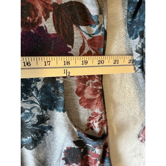 Chico's Top Women's 2P LP Floral Babydoll Pockets Oversized Relaxed - Picture 8 of 9